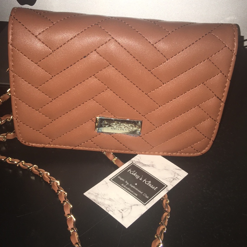 Bebe Sophia Crossbody Bag / Purse Gold Chain - Picture 3 of 8